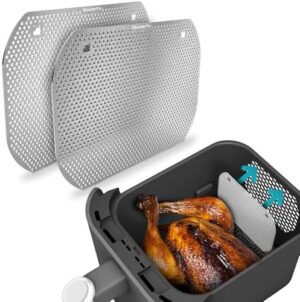 2 x Apărătoare împotriva stropilor ZauberFry, Apărătoare eficientă împotriva stropilor de grăsime, Compatibilă cu friteuza Ninja Double Stack SL400EU cu aer cald, Accesorii, Protecție pentru serpentina de încălzire și ventilator
