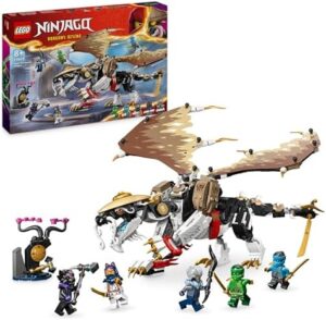 LEGO Ninjago Egalt Maestrul Dragon, Set Ninja cu Jucărie Dragon și 5 figurine, inclusiv Lloyd și NYA, Maestru Dragon, Cadou pentru băieți și fete de la 8 ani 71809
