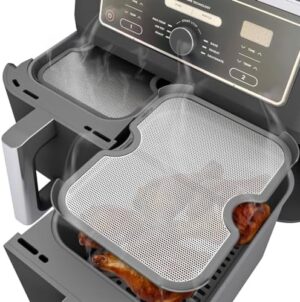 2 x Apărătoare de stropire ZauberFry, Apărător de stropire eficient cu grăsime, Compatibil cu friteuza cu aer cald Ninja Foodi MAX Dual Zone AF400EU și AF451EU, accesorii, protecție pentru serpentina de încălzire și ventilator