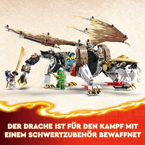 LEGO Ninjago Egalt Maestrul Dragon, Set Ninja cu Jucărie Dragon și 5 figurine, inclusiv Lloyd și NYA, Maestru Dragon, Cadou pentru băieți și fete de la 8 ani 71809 - imagine 5
